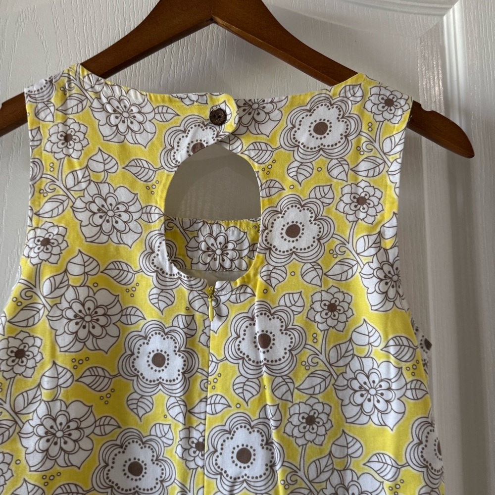 Ann Taylor Yellow Floral Shift Dress Size 6 - Picture 6 of 8
